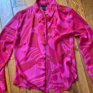 Sheer button down blouse  from The Limited. Excellent condition Size medium
